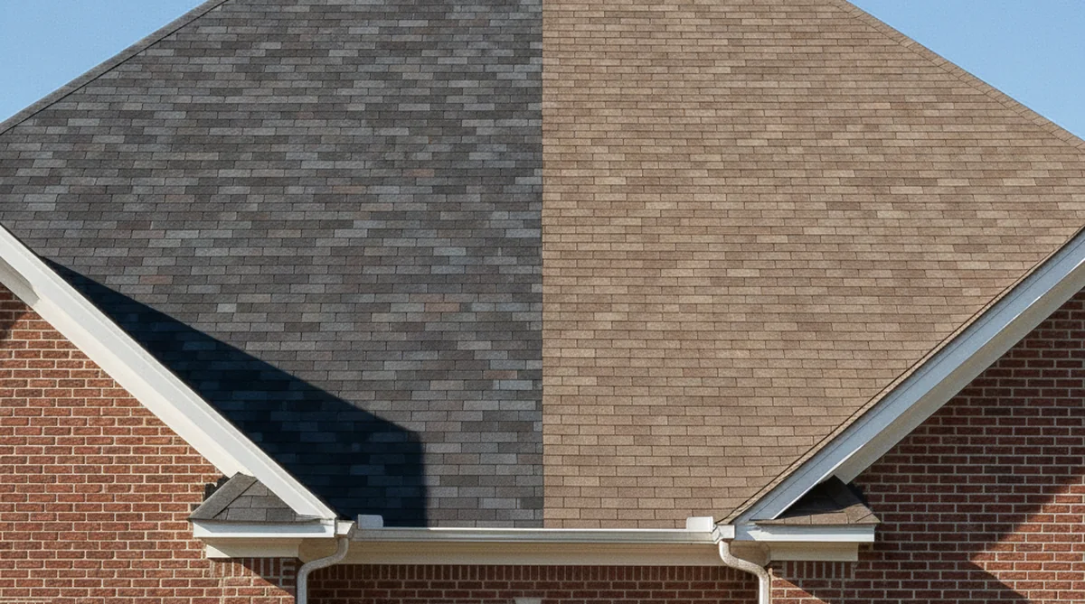 Architectural shingles versus 3-tab shingles comparison on Holly Hill SC home
