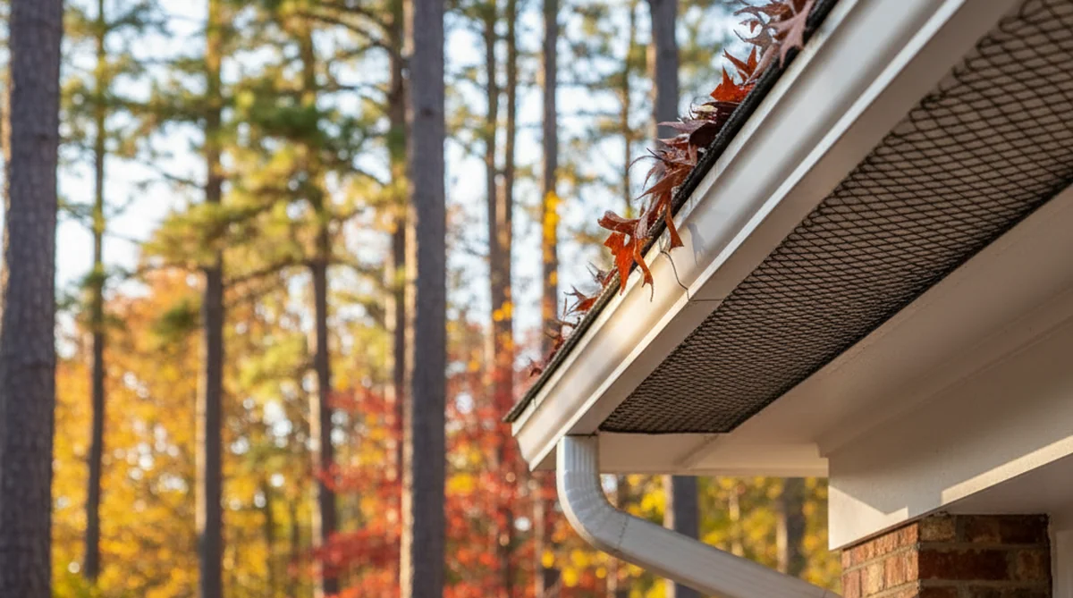 Gutter guards installed on Holly Hill SC home