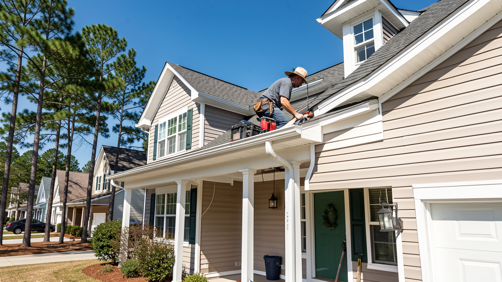 Gutter repair in Orangeburg, SC by Dubya Roofing and Gutters