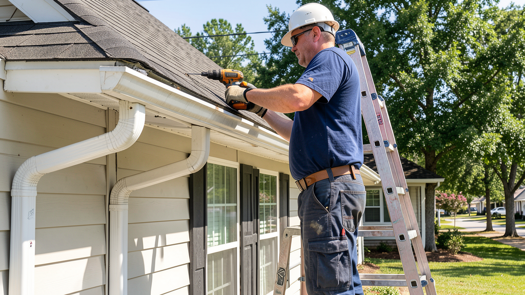 Gutter repair in Santee, SC by Dubya Roofing and Gutters