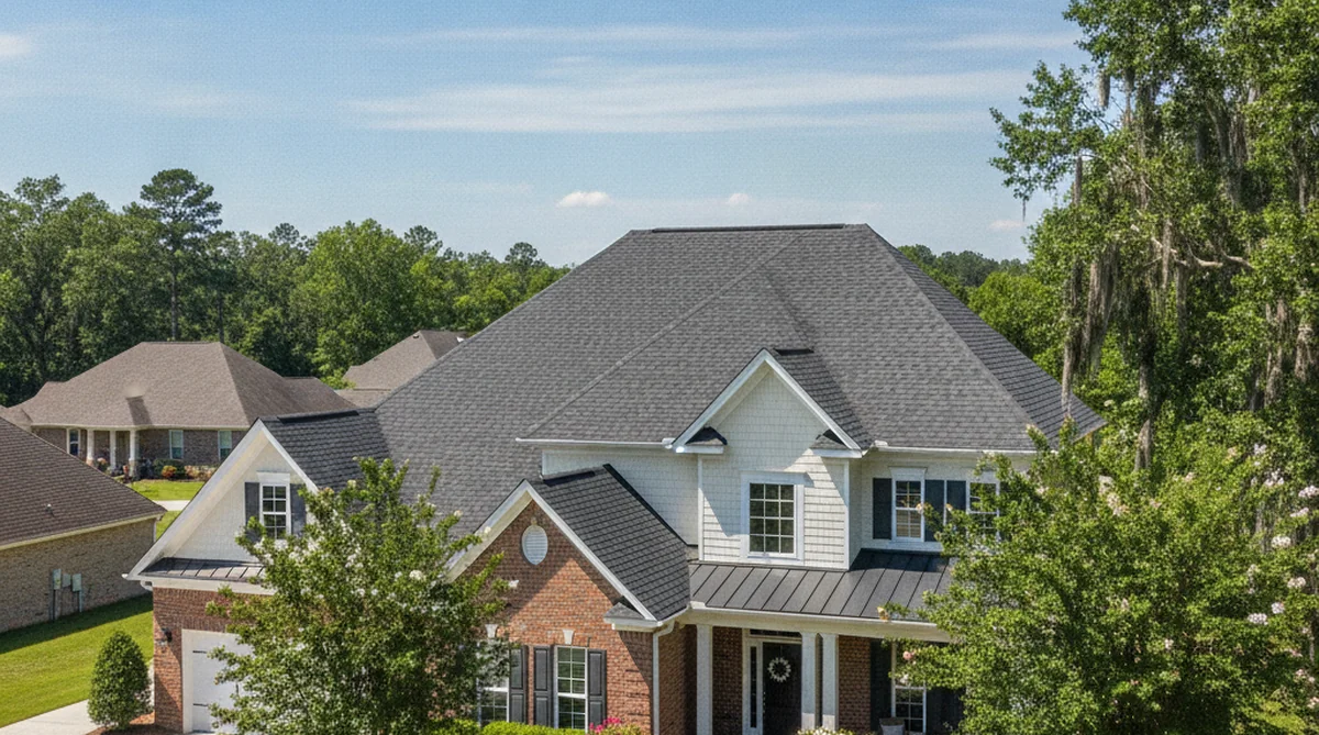 New roof color on Orangeburg SC home