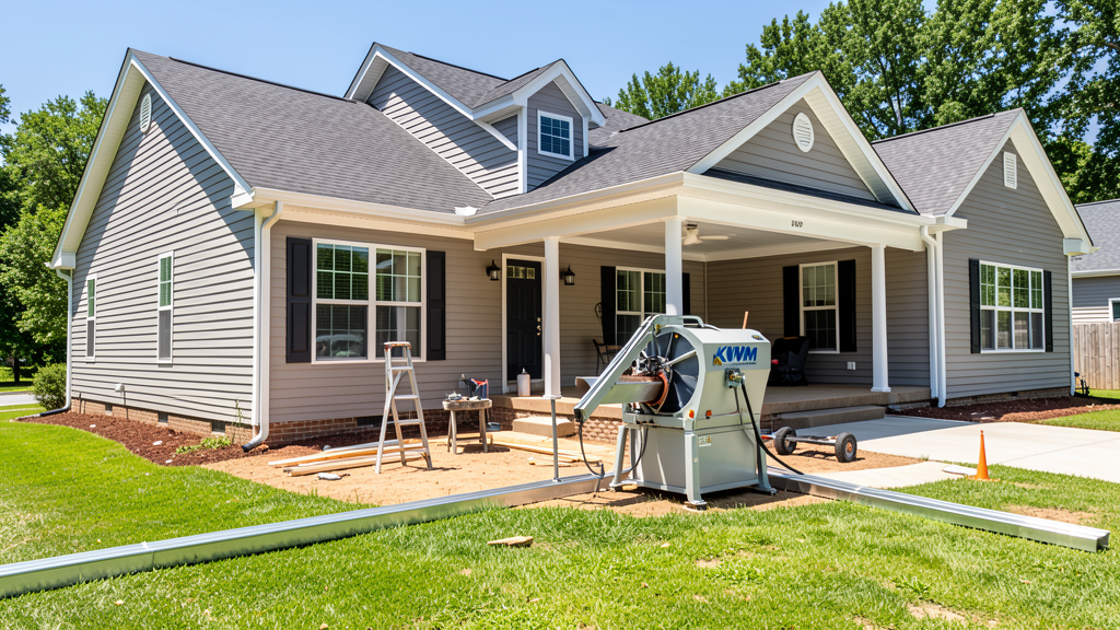 Seamless gutter installation in Cordova, SC by Dubya Roofing and Gutters